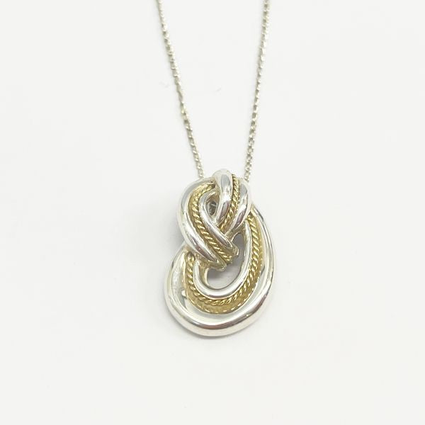 TIFFANY&amp;Co. Twist Knot Necklace Silver 925/K18 Yellow Gold Women's 20230609