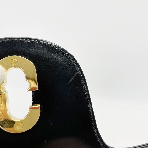 GUCCI Gucci Vintage G Hardware Turnlock Old One Handle Women's Shoulder Bag Black [Used AB/Slightly Used] 20414468