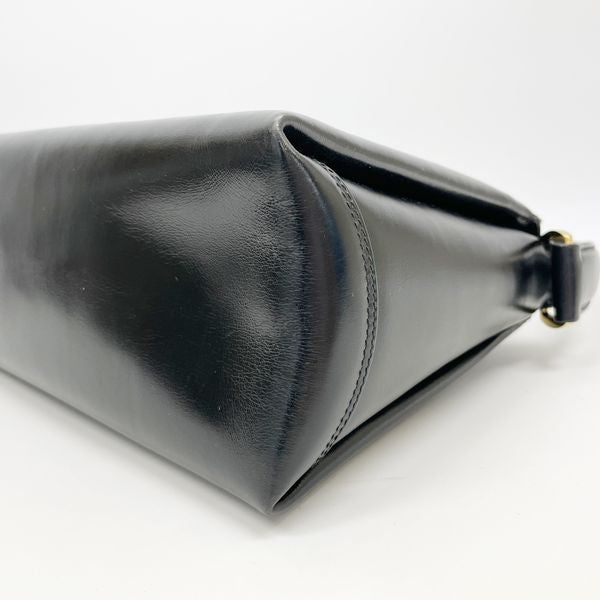 GUCCI Gucci Vintage G Hardware Turnlock Old One Handle Women's Shoulder Bag Black [Used AB/Slightly Used] 20414468