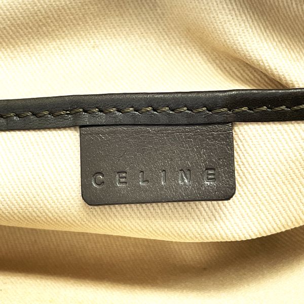 CELINE C Macadam 徽标通体图案迷你手提包复古手提包帆布/皮革女式 20230613