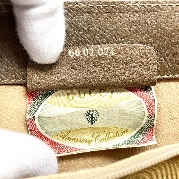 GUCCI 旧 Gucci Sherry Line GG Plus 66.02.024 复古单肩包 PVC/皮革 女式 20230614