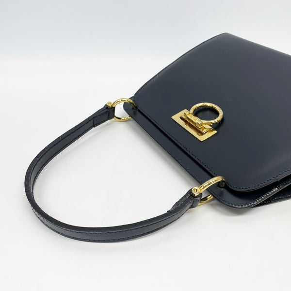 CELINE Ring Hardware Double Face Vintage Handbag Leather Women's 20230628