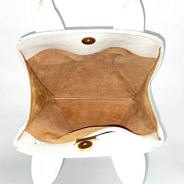 LOEWE Rare Logo Stitch Vintage Handbag Leather Ladies [Used B] 20231102
