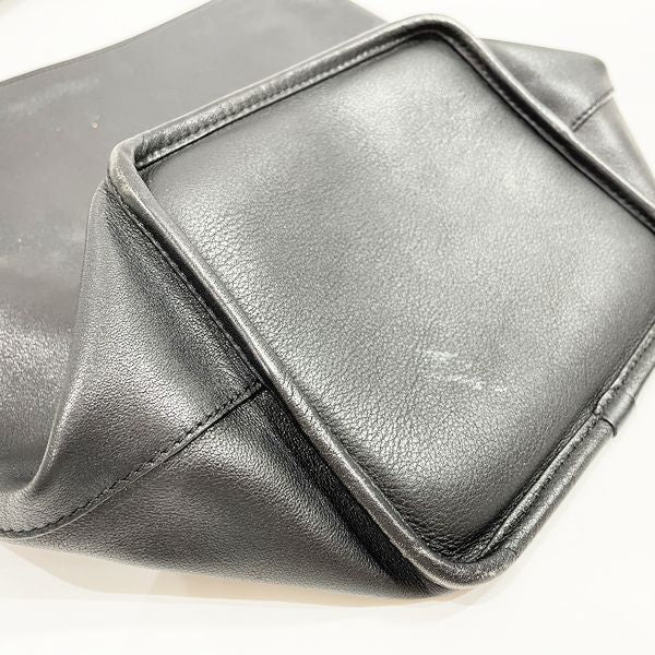 LOEWE Vintage Anagram Crossbody Women's Shoulder Bag Black [Used B/Standard] 20414507
