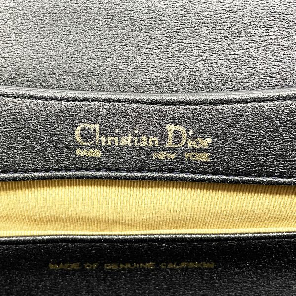 Christian Dior ロゴ金具 小銭入れ付 スクエア 肩掛け ショルダーバッグ