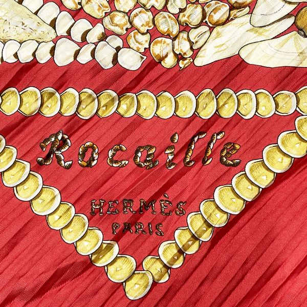 HERMES プリーツカレ カレプリセ Rocaille ロカイユ 貝殻 スカーフ