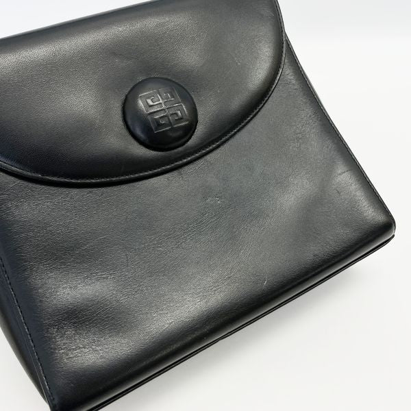 GIVENCHY 4G Logo Top Handle Vintage Handbag Leather Women's [Used AB] 20230810