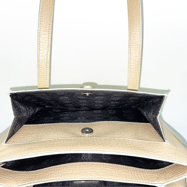 Used B/Standard] LOEWE Vintage Logo 2WAY Women's Handbag Beige 20414765