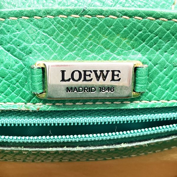 中古B/標準】LOEWE ロエベ ヴィンテージ ロゴ ミニ 斜め掛け ステッチ