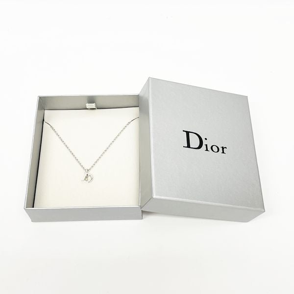Christian Dior D Logo Vintage Necklace Metal/Fake Pearl Women's [Used AB] 20231102
