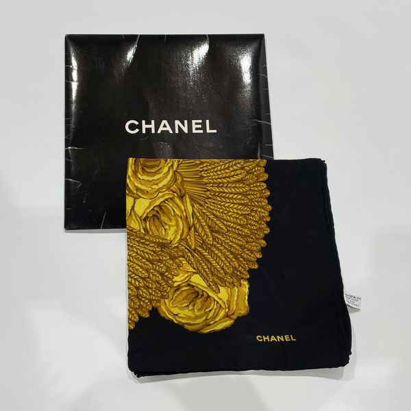 CHANEL ココマーク フラワー ヴィンテージ チェーン スカーフファッション小物
