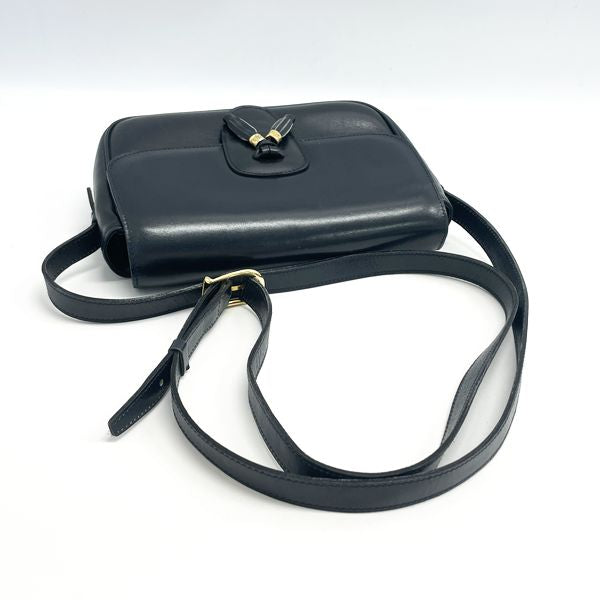 CELINE Blason hardware tassel mini vintage shoulder bag leather ladies [Used B] 20230807