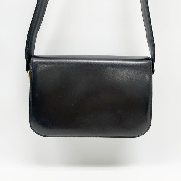 CELINE Standard Popular Carriage Metal Vintage Shoulder Bag Leather Women's [Used B] 20230809