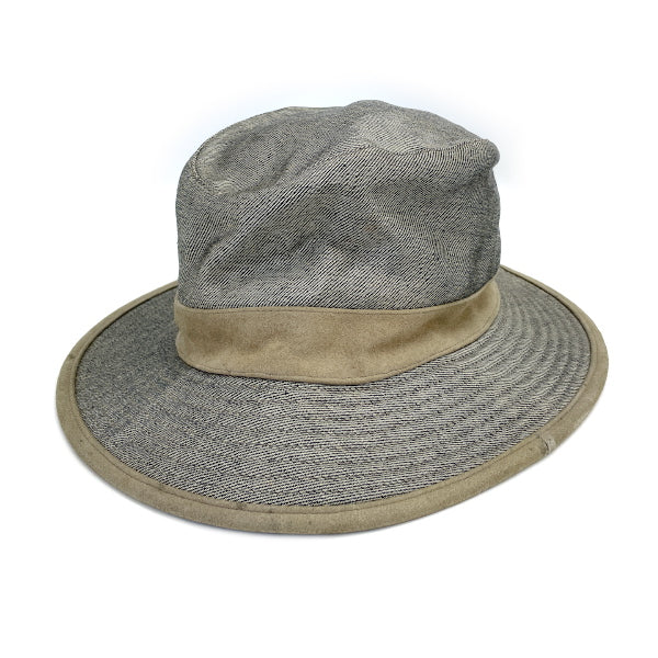 HERMES Bucket Hat 57 Hat Linen/Suede Unisex [Used B] 20231102