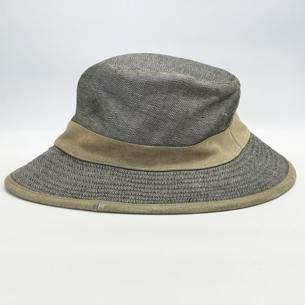 HERMES(エルメス) バケット 帽子 57 ハット リネン/スウェード ユニセックス【中古B】20231102