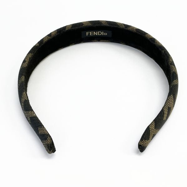 FENDI Zucca FF Pattern Headband Hair Accessory Vintage Other Fashion Goods Canvas Ladies [Used B] 20231102