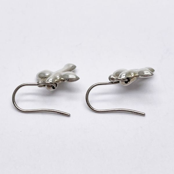 TIFFANY&amp;Co. Elsa Peretti Crossbird Earrings Silver 925 Women's [Used B] 20230705
