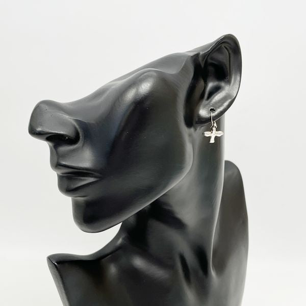 TIFFANY&amp;Co. Elsa Peretti Crossbird Earrings Silver 925 Women's [Used B] 20230705