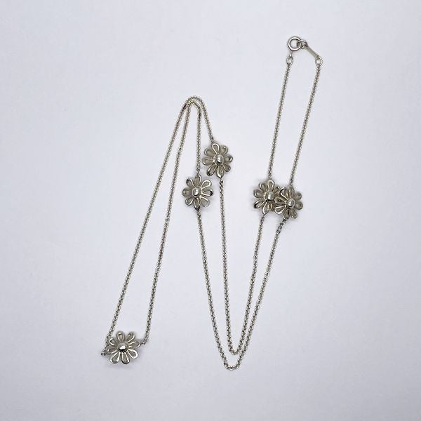 TIFFANY&amp;Co. Daisy Flower 5P Necklace Silver 925 Women's 20230817