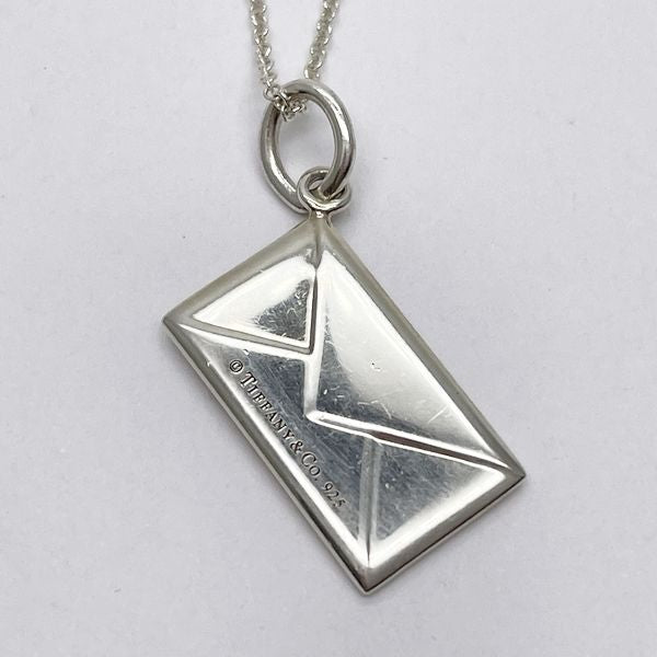 TIFFANY&amp;Co. Envelope Letter Letter 1P Diamond Necklace Silver 925 Women's 20230824