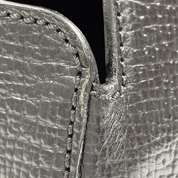 LOEWE Logo Handle Trapezoid Embossed Vintage Handbag Leather Women's [Used B] 20230818