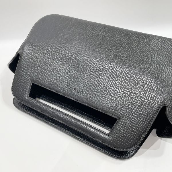 LOEWE Logo Handle Trapezoid Embossed Vintage Handbag Leather Women's [Used B] 20230818