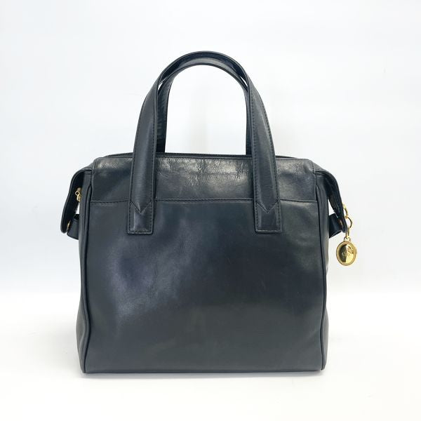 Christian Dior Logo Charm Vintage Handbag Leather Women's 20230807