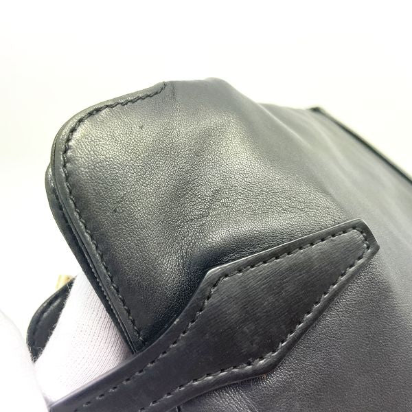 LOEWE Logo Nappa Square Double Zip Vintage Handbag Leather Women's 20230807