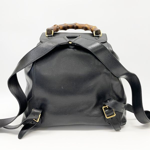 GUCCI Bamboo 003.1998.0016 Vintage Backpack/Daypack Leather Women's 20230703