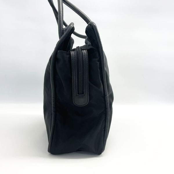 CELINE Circle Logo Old Vintage Shoulder Bag Nylon/Leather Women's 20230807