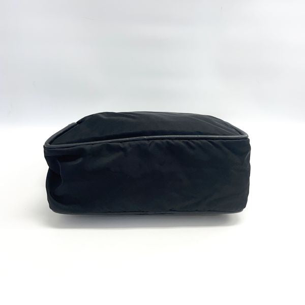 CELINE Circle Logo Old Vintage Shoulder Bag Nylon/Leather Women's 20230807