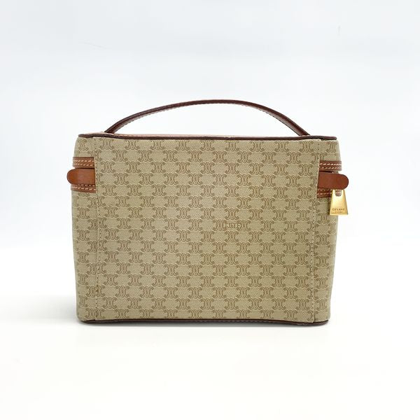 CELINE Macadam Blason Triomphe Vanity Vintage Handbag PVC/Leather Women's [Used B] 20230807