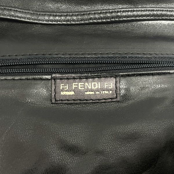 FENDI Embossed Gathered 2WAY Pochette Vintage Shoulder Bag Leather Women's [Used AB] 20230807