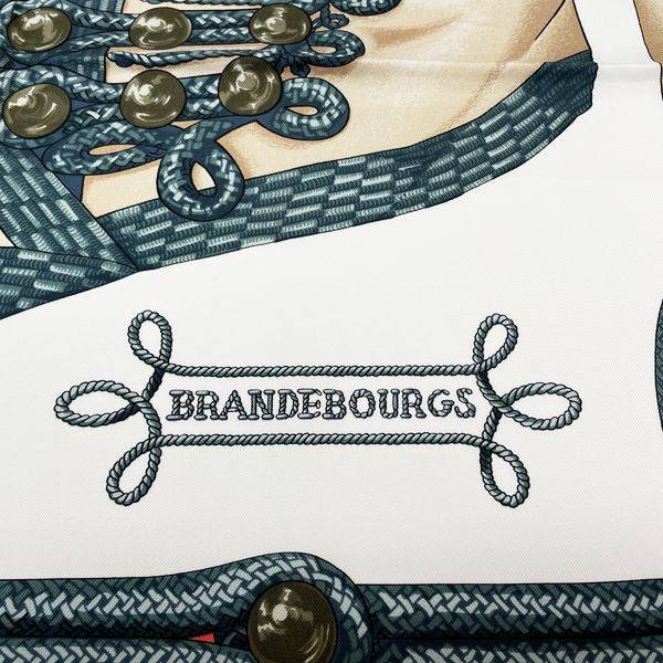 HERMES Carre 90 BRANDEBOURGS Brandenburg Ornament Scarf Silk Women's [Used AB] 20230712