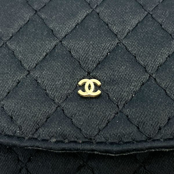 CHANEL シャネル ヴィンテージ ミニミニ マトラッセ チェーン マイクロ ポシェット G金具 レディース ポーチ ブラック 【中古AB/使用感小】 20416813