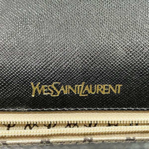 YVES SAINT LAURENT(イヴ・サンローラン) レア 希少 プッシュロック ヴィンテージ ショルダーバッグ レザー レディース【中古B】20230818