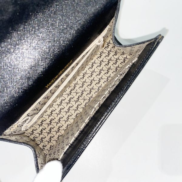 YVES SAINT LAURENT (Yves Saint Laurent) Rare Push Lock Vintage Shoulder Bag Leather Women's [Used B] 20230818