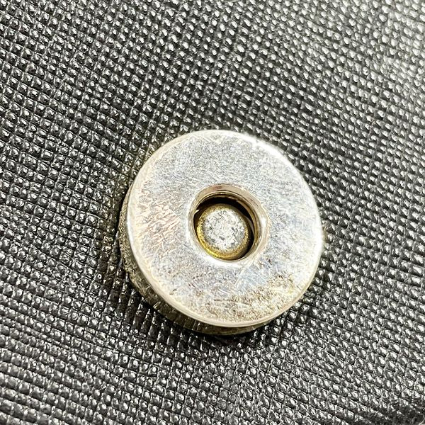 YVES SAINT LAURENT Square Maru Button Vintage Clutch Bag Leather Women's [Used B] 20230821