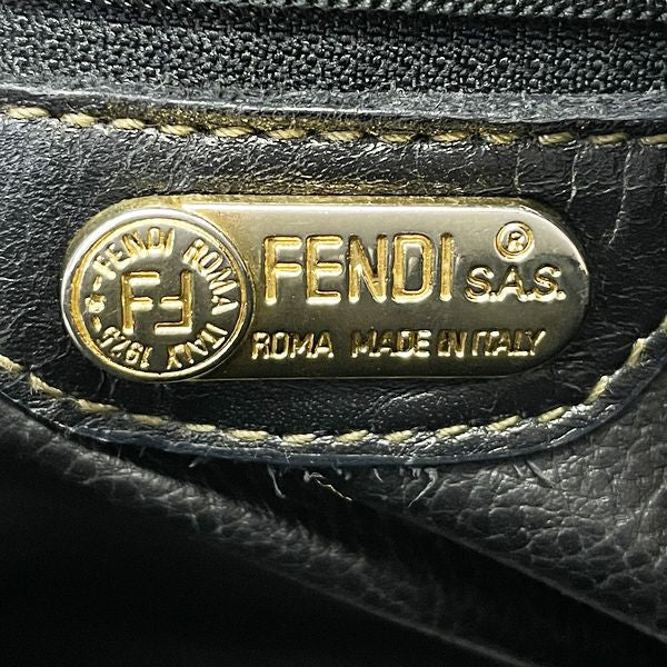 FENDI(フェンディ) ペカン FFロゴ 2WAY ヴィンテージ ハンドバッグ PVC/レザー レディース【中古B】20230810