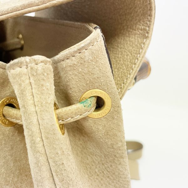 GUCCI Gucci Vintage Bamboo Mini Women's Backpack/Daypack 003.1705.0030 Beige [Used B/Standard] 20416841