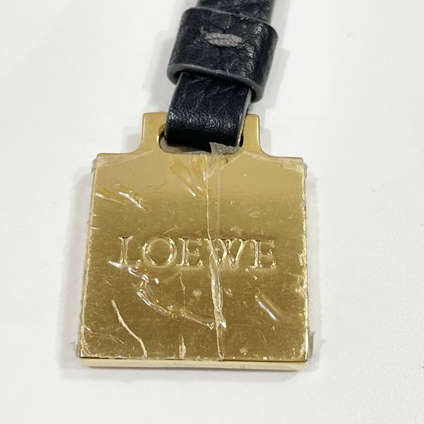 LOEWE New Roadline Anagram Logo Plate Tote Bag Canvas/Leather Unisex [Used B] 20230821