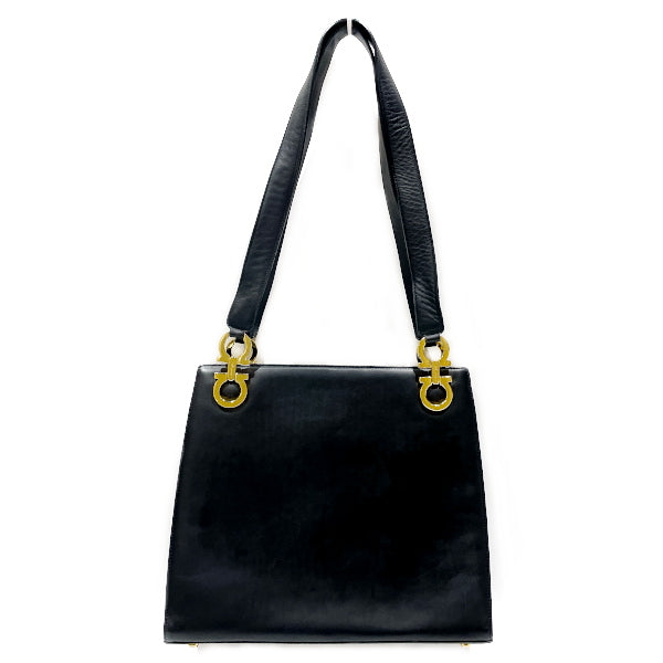 Salvatore Ferragamo Vintage Gancini Shoulder Bag Women's Shoulder Bag Black [Used B/Standard] 20416862