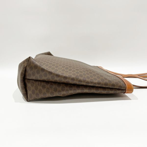 CELINE Vintage Macadam Square Shoulder Ladies Tote Bag Brown [Used B/Standard] 20416863
