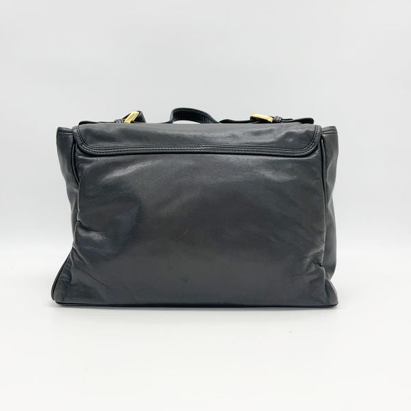 LOEWE Vintage Anagram G Hardware 2WAY Women's Handbag Black [Used B/Standard] 20416874