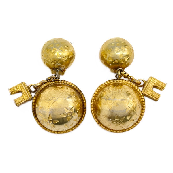 CELINE Rare Star Ball Arc de Triomphe Swing Vintage Earrings GP Women's [Used B] 20230719