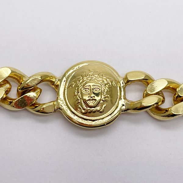 Gianni Versace Medusa Round Chain Vintage Bracelet GP Women's [Used AB] 20230829