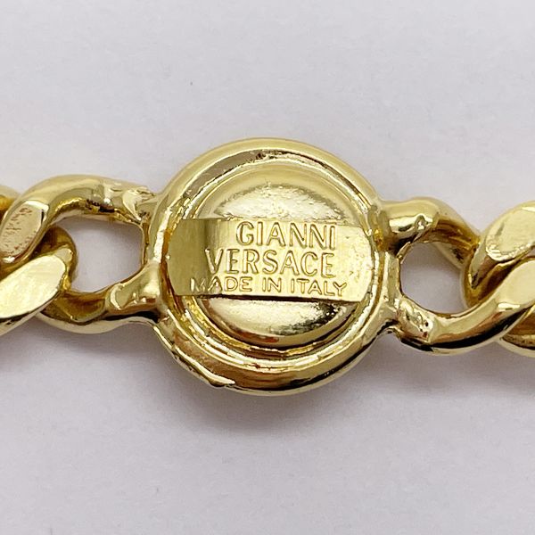 Gianni Versace Medusa Round Chain Vintage Bracelet GP Women's [Used AB] 20230829