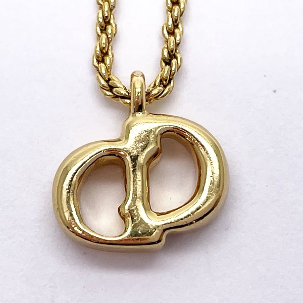 Christian Dior Vintage CD Logo GP Women's Necklace Gold [Used AB/Slightly Used] 20416902