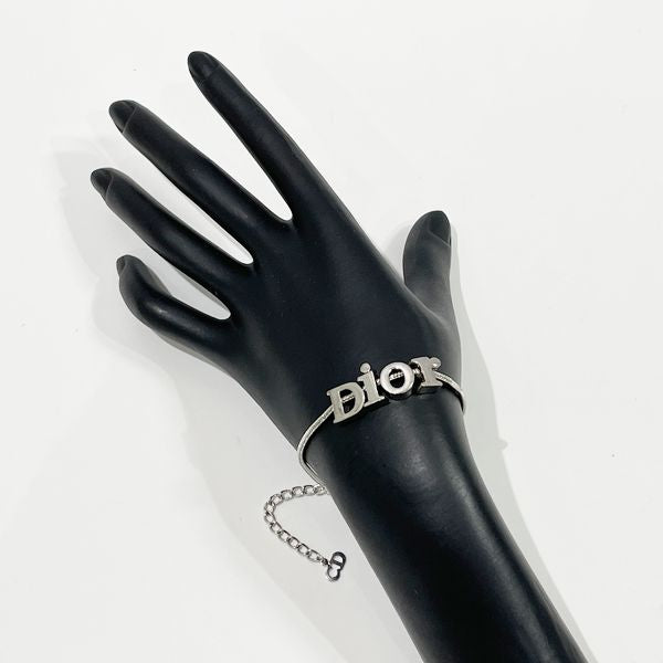 Christian Dior 复古徽标金属女士手链 银色 [二手 B/标准] 20416907