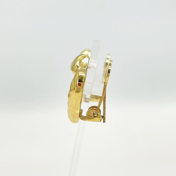 Christian Dior CD Logo Heart Twist Vintage Earrings GP Women's [Used AB] 20230718